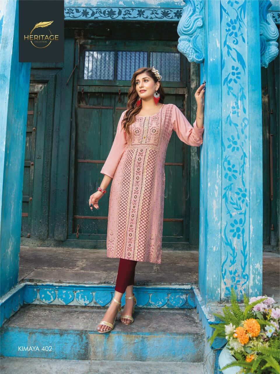 Heritage Kimaya 4 Regular Wear Wholesale Designer Kurtis
